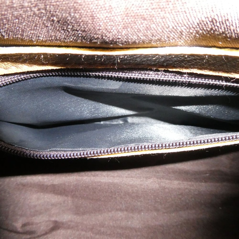 Cettu Italian Aqua Pebbled Leather Purse Handbag - Picture 6 of 7